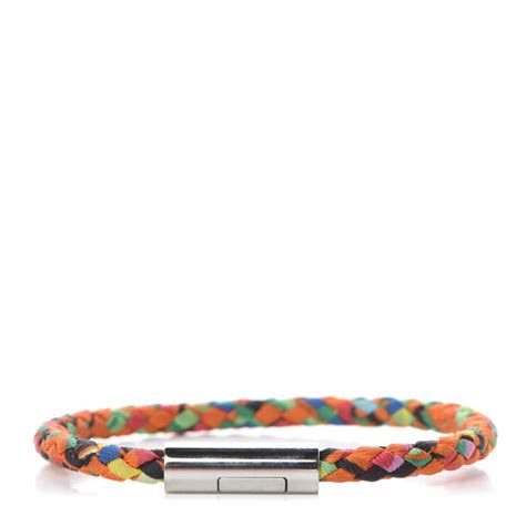 HERMES Silk Modernisme Tropical Goliath Bracelet T3